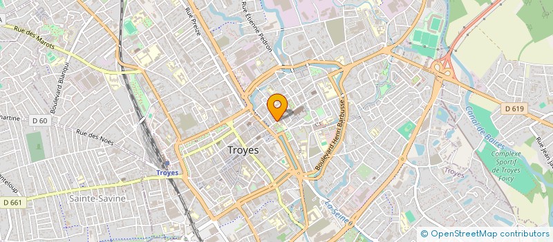 localisation de l'entreprise SCI D.P.N.  TROYES