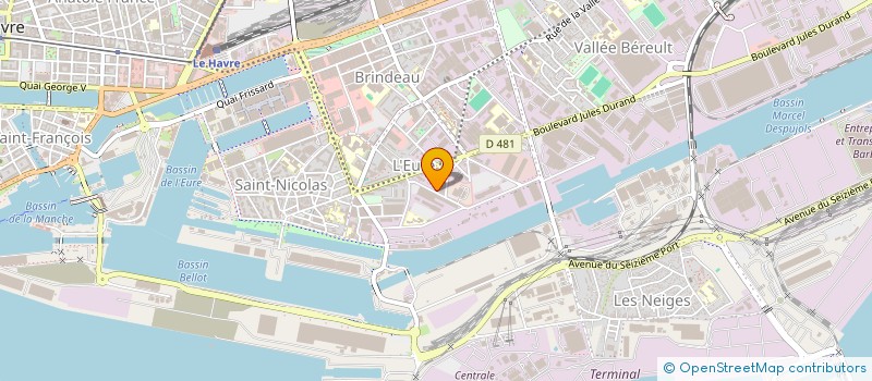 localisation de l'entreprise SCI D.P.R. HOCHE à LE HAVRE