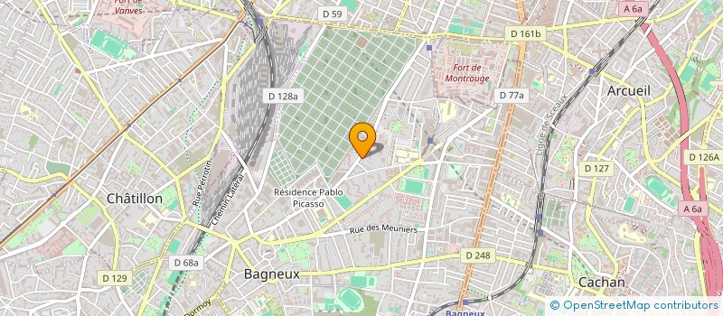 localisation de l'entreprise SCI D.P.S.  BAGNEUX