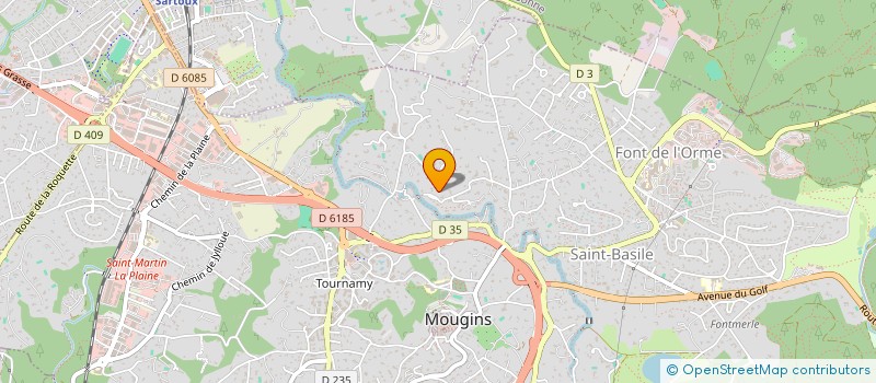 localisation de l'entreprise SCI D PATRIMOINE 813 à MOUGINS
