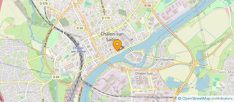localisation de l'entreprise SCI D.PRIOLET à CHALON-SUR-SAONE