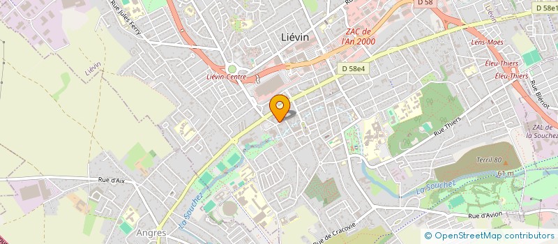 localisation de l'entreprise SCI D R 4  LIEVIN