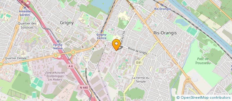 localisation de l'entreprise SCI D&R INVESTMENTS à RIS-ORANGIS