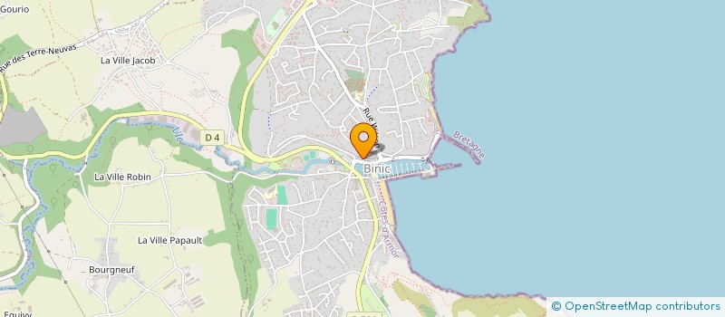 localisation de l'entreprise SCI D.R.J.  BINIC-ETABLES-SUR-MER