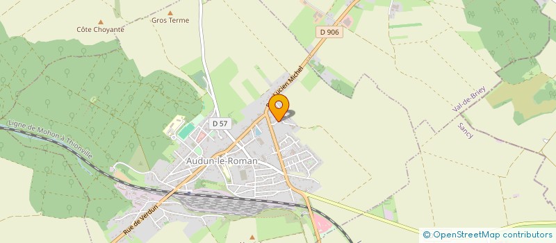 localisation de l'entreprise SCI D.R.O  AUDUN-LE-ROMAN