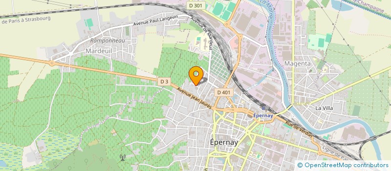 localisation de l'entreprise SCI D.R.P. à EPERNAY