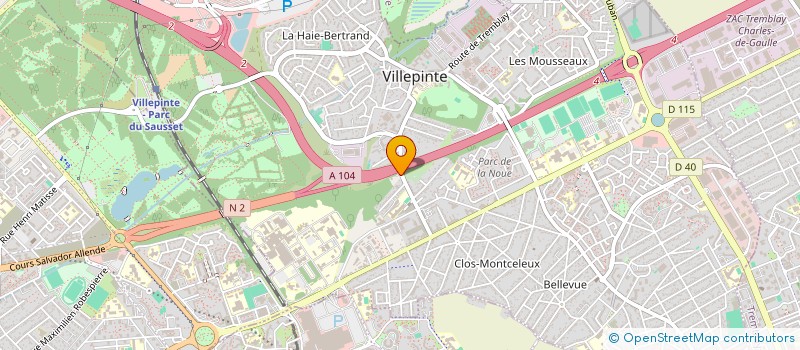 localisation de l'entreprise SCI D.R.V. à VILLEPINTE
