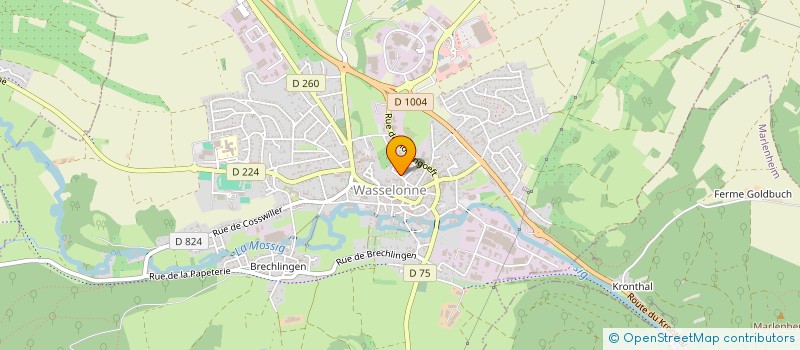 localisation de l'entreprise SCI D'RUMPELKASCHT LE GRENIER MAGIQUE  WASSELONNE