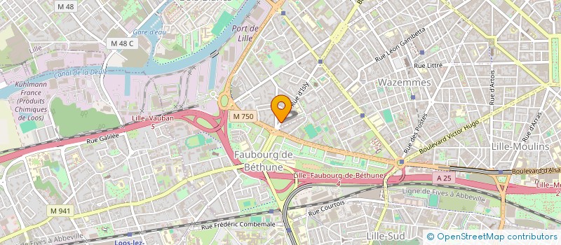 localisation de l'entreprise SCI D.S à LILLE