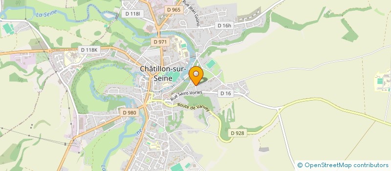 localisation de l'entreprise SCI D.S  CHATILLON-SUR-SEINE