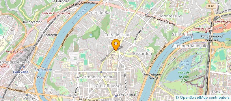 localisation de l'entreprise SCI D.S.  CALUIRE-ET-CUIRE