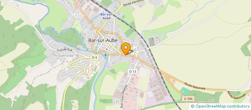 localisation de l'entreprise SCI  D.S.B.  BAR-SUR-AUBE