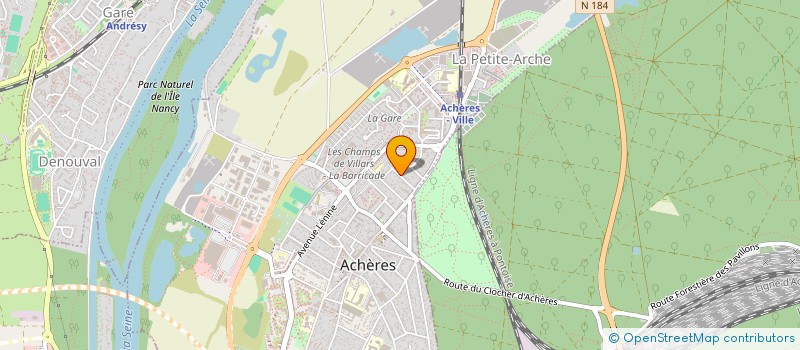 localisation de l'entreprise SCI D S IMMOBILIER  ACHERES