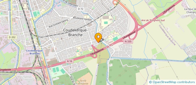 localisation de l'entreprise SCI D S LA BATELLERIE  COUDEKERQUE-BRANCHE