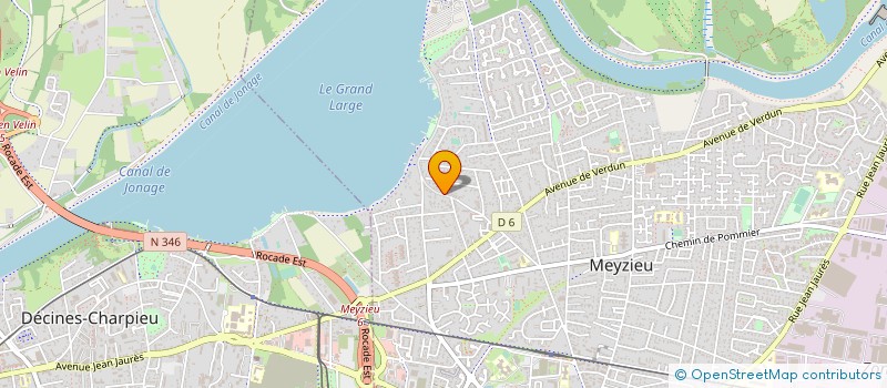 localisation de l'entreprise SCI D.S.M.  MEYZIEU