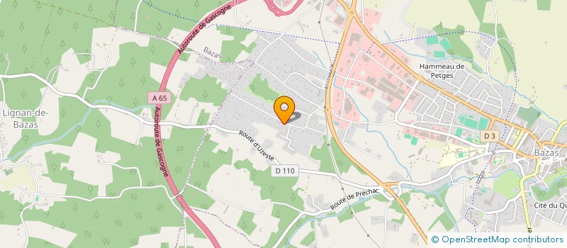 localisation de l'entreprise SCI D.S.M.  BAZAS