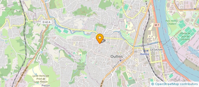 localisation de l'entreprise SCI D.S.P  OULLINS-PIERRE-BENITE