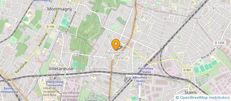 localisation de l'entreprise SCI D.S.V à PIERREFITTE-SUR-SEINE