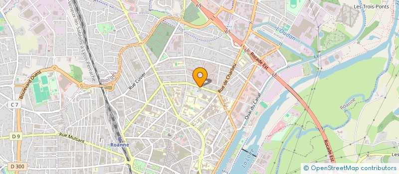 localisation de l'entreprise SCI D T  ROANNE