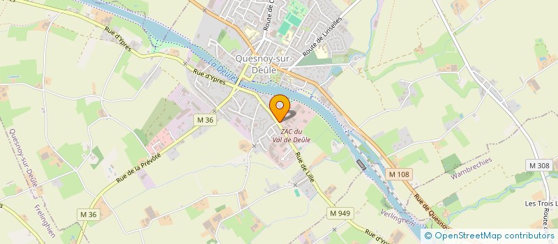 localisation de l'entreprise SCI D.T.F à QUESNOY-SUR-DEULE