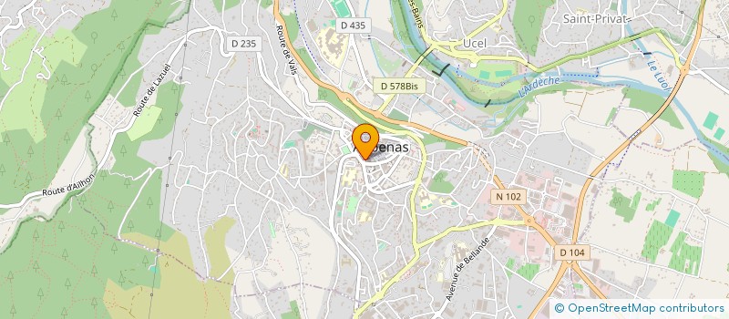 localisation de l'entreprise SCI D.T.F.B à AUBENAS