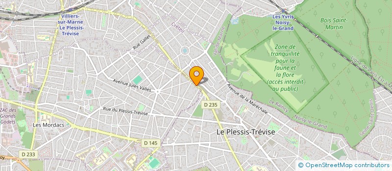 localisation de l'entreprise SCI D.T.P.  CHAMPIGNY-SUR-MARNE