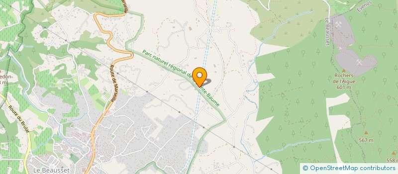 localisation de l'entreprise SCI D.T.P  LE BEAUSSET