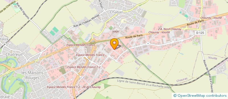 localisation de l'entreprise SCI D.T.P.P. à NIORT