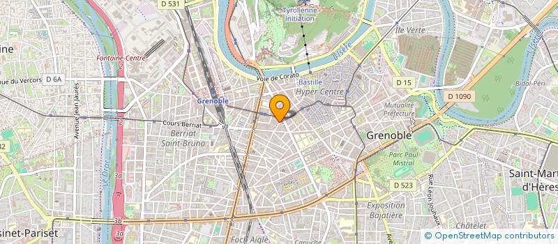 localisation de l'entreprise SCI D ULYSSE à GRENOBLE