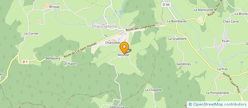 localisation de l'entreprise SCI D'URFE  CHAUSSETERRE