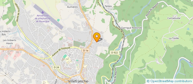 localisation de l'entreprise SCI D'USSEL  VILLEFRANCHE-DE-ROUERGUE