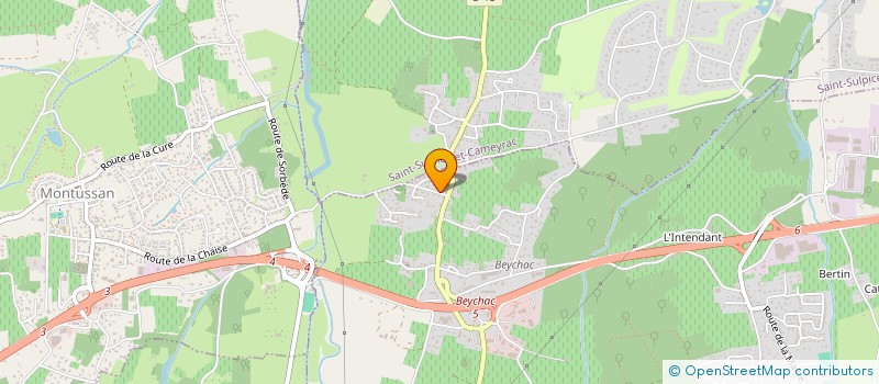 localisation de l'entreprise SCI D.V  BEYCHAC-ET-CAILLAU