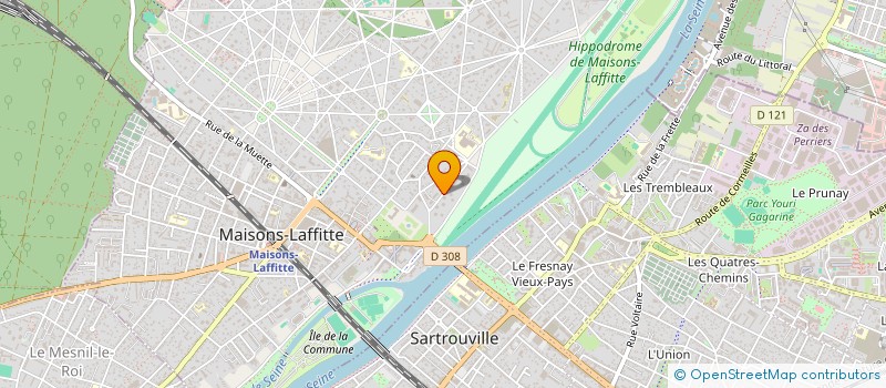 localisation de l'entreprise SCI D.V HUGO  MAISONS-LAFFITTE