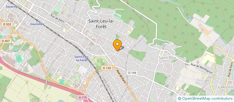 localisation de l'entreprise SCI D&W  ST LEU LA FORET