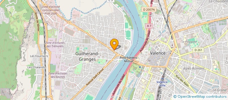localisation de l'entreprise SCI D'YS à GUILHERAND-GRANGES