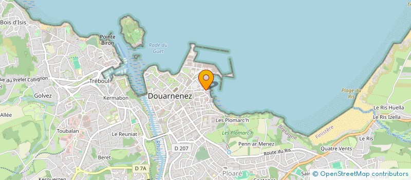localisation de l'entreprise SCI D'YS ET COMPANY  DOUARNENEZ