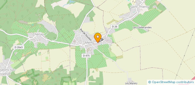 localisation de l'entreprise SCI D1-2025  MERFY