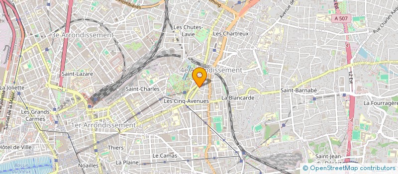 localisation de l'entreprise SCI D1 62 AV DES CHARTREUX à MARSEILLE
