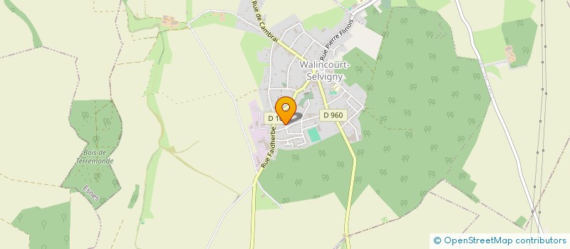 localisation de l'entreprise SCI D2 R 2  WALINCOURT-SELVIGNY