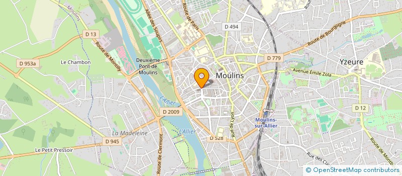 localisation de l'entreprise SCI D2A à MOULINS