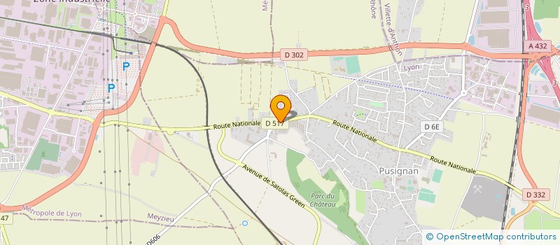 localisation de l'entreprise SCI D2A  PUSIGNAN