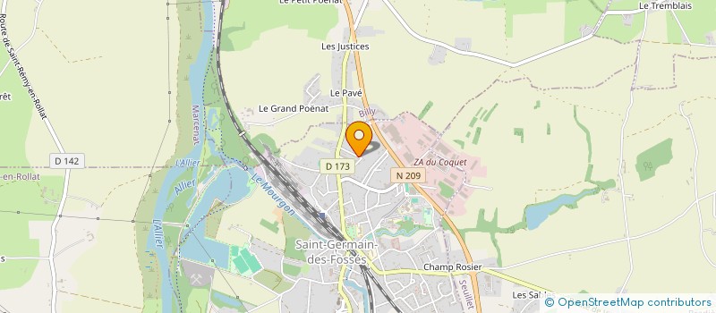 localisation de l'entreprise SCI D2A à SAINT-GERMAIN-DES-FOSSES