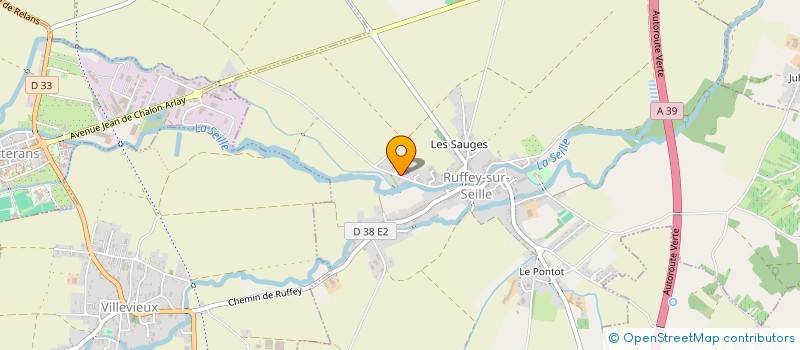 localisation de l'entreprise SCI D2A  RUFFEY-SUR-SEILLE