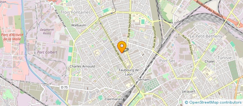 localisation de l'entreprise SCI D2B 2023  REIMS