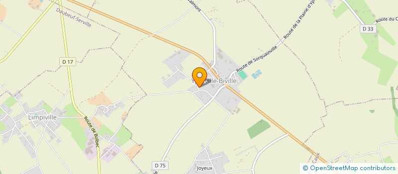 localisation de l'entreprise SCI D2B  YPREVILLE-BIVILLE