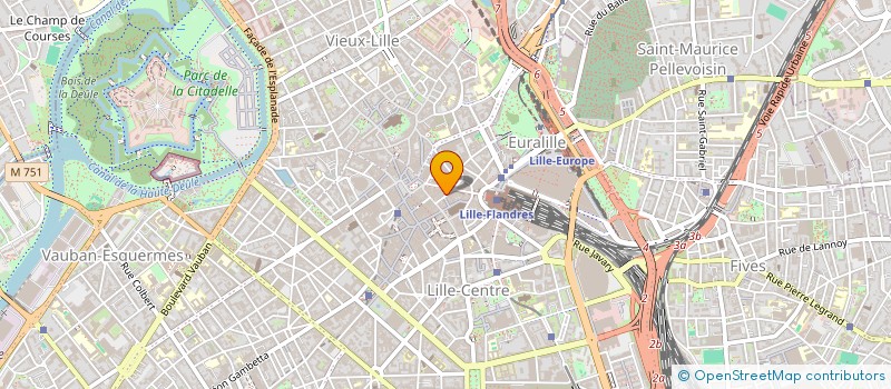 localisation de l'entreprise SCI D2B à LILLE
