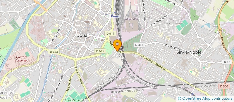localisation de l'entreprise SCI D2C à DOUAI
