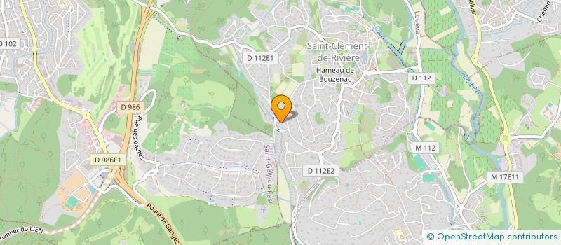 localisation de l'entreprise SCI D2D  SAINT-CLEMENT-DE-RIVIERE