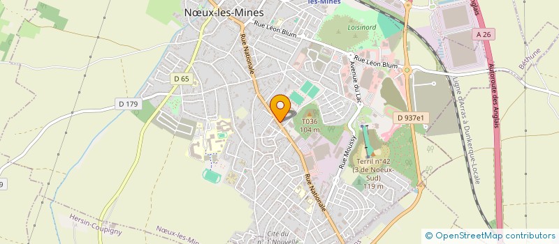 localisation de l'entreprise SCI D2F  NUX-LES-MINES