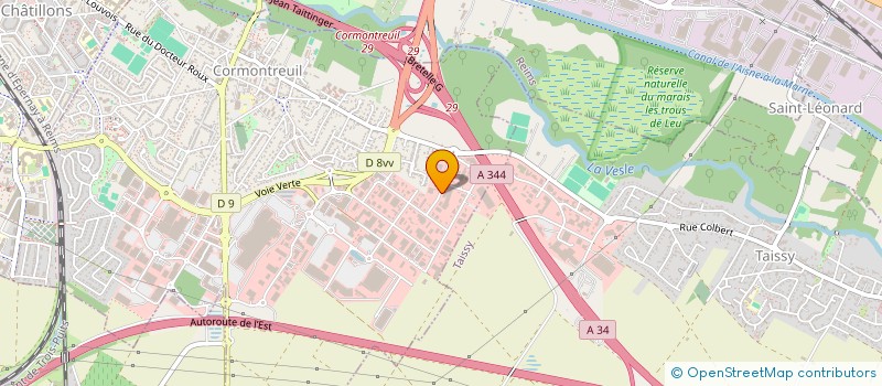 localisation de l'entreprise SCI D2G  CORMONTREUIL